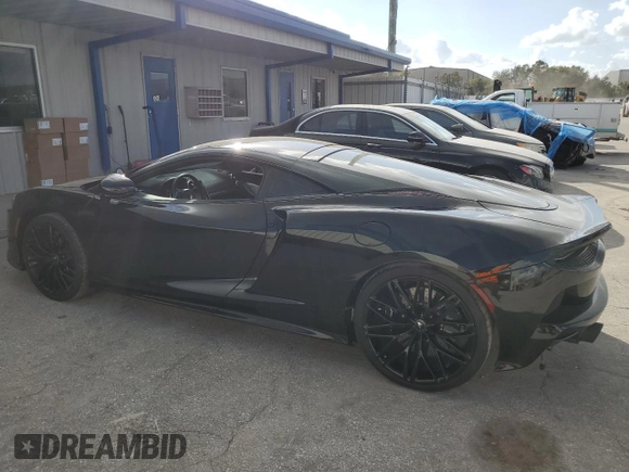 2022 McLaren GT with VIN SBM22GCA7NW001853, listed as a Copart auction lot 78235364 with 11,294 mi miles and Salvage Title. Bid and sale history available at carsss.com. Image 2.
