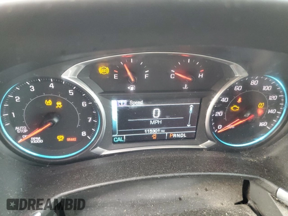 2018 Chevrolet Equinox LT with VIN 2GNAXKEX8J6249289, listed as a Copart auction lot 51837525 with 115,301 mi miles and Salvage Title. Bid and sale history available at DreamBid. Image 9.