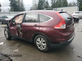 2013 Honda CR-V EX-L with VIN 5J6RM4H72DL018776, listed as a Copart auction lot 47852605 with Not Provided miles and Clean Title. Bid and sale history available at carsss.com. Image 2.