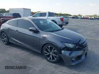 2018 Honda Civic Si Coupe with VIN 2HGFC3A51JH753113, listed as a IAAI auction lot 42073756 with 86,780 mi miles. Bid and sale history available at carsss.com. Image 1.
