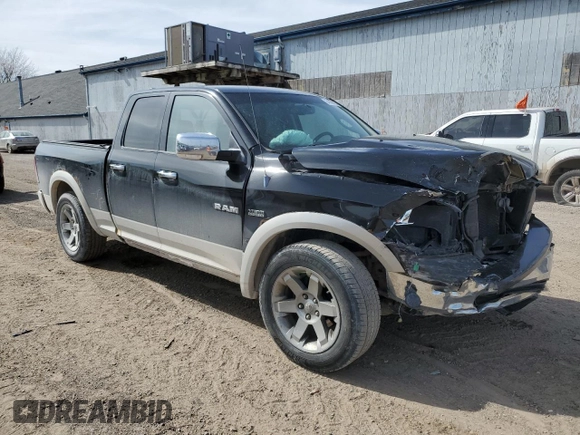 2009 Dodge 1500 Laramie with VIN 1D3HB18T99S731360, listed as a Copart auction lot 54969195 with 164,827 mi miles and Clean Title. Bid and sale history available at DreamBid. Image 4.