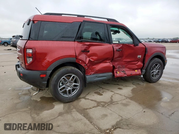 2025 Ford Bronco Sport Big Bend with VIN 3FMCR9BN8SRE50686, listed as a Copart auction lot 59564705 with 689 mi miles and Salvage title. Bid and sale history available at DreamBid. Image 3.