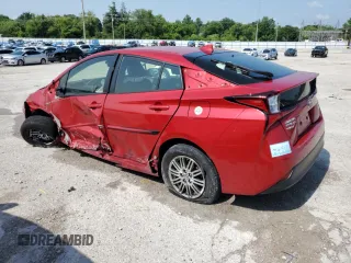 2019 Toyota Prius LE with VIN JTDL9RFU6K3005786, listed as a Copart auction lot 60037615 with 61,298 mi miles and Salvage title. Bid and sale history available at DreamBid. Image 2.