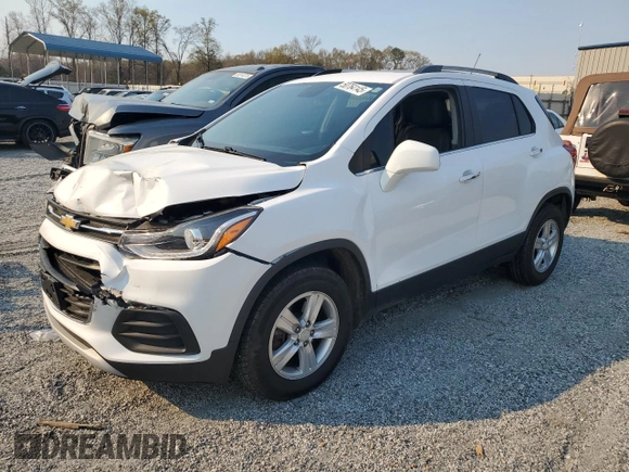 2017 Chevrolet Trax LT with VIN 3GNCJPSB8HL262677, listed as a Copart auction lot 50764145 with 84,302 mi miles and Salvage Title. Bid and sale history available at carsss.com. Image 1.
