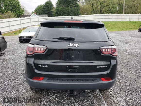 2019 Jeep Compass Sport с VIN 3C4NJDAB4KT803099, выставлен на аукционе Copart как лот 51926625 с пробегом 92 487 миль миль и Списание • Salvage title. История ставок и продаж доступна на DreamBid. Изображение 6.