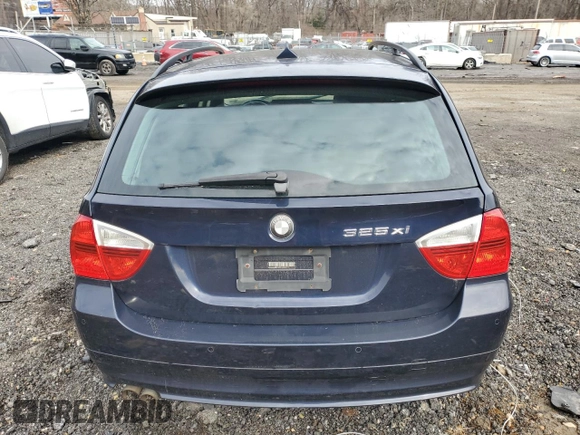 2006 BMW 3 Series 325xi with VIN WBAVT13556KW22517, listed as a Copart auction lot 43342125 with 113,636 mi miles and Salvage title. Bid and sale history available at DreamBid. Image 6.