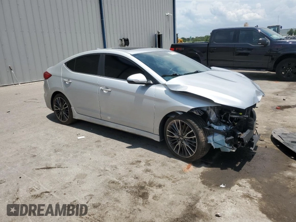 2018 Hyundai Elantra Sport с VIN KMHD04LB8JU556486, выставлен на аукционе Copart как лот 58772815 с пробегом 105 307 миль миль и Списание • Salvage title. История ставок и продаж доступна на DreamBid. Изображение 4.