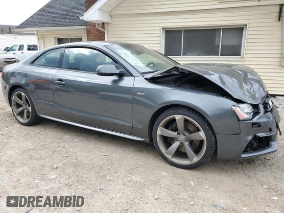2015 Audi S5 Premium Plus with VIN WAUGGAFR3FA005148, listed as a Copart auction lot 52373864 with 139,866 mi miles and Salvage Title. Bid and sale history available at carsss.com. Image 4.