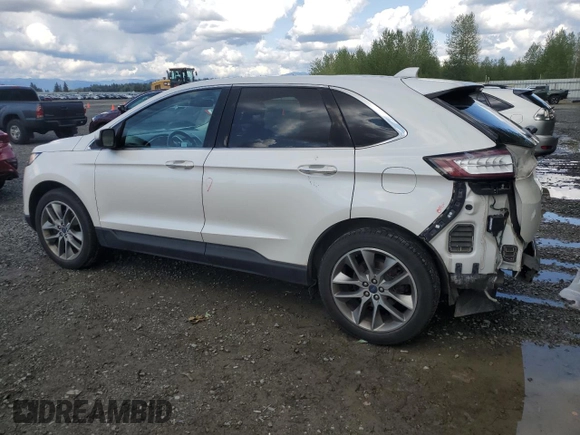 2015 Ford Edge Titanium with VIN 2FMPK4K9XFBB57470, listed as a Copart auction lot 53966505 with 82,407 mi miles and Salvage Title. Bid and sale history available at carsss.com. Image 2.