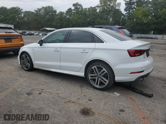 2019 Audi A3 Sedan S line Premium Plus with VIN WAUJEHFF6KA110898, listed as a Copart auction lot 70911094 with 43,410 mi miles and Salvage Title. Bid and sale history available at carsss.com. Image 2.