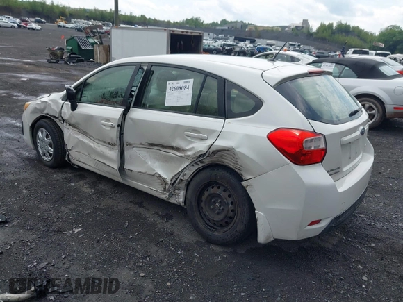 2013 Subaru Impreza 2.0i with VIN JF1GPAA68DH818317, listed as a IAAI auction lot 42608084 with 125,603 mi miles and . Bid and sale history available at DreamBid. Image 3.