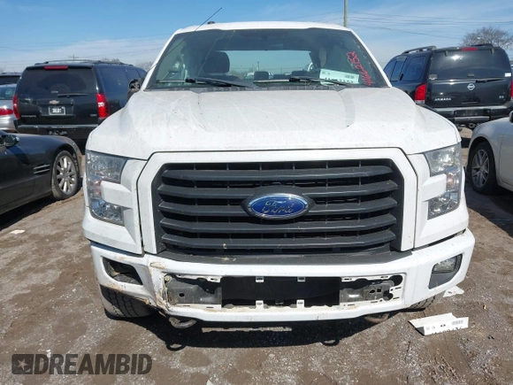 2017 Ford F-150 XL with VIN 1FTEW1EF6HKE43891, listed as a IAAI auction lot 41662152 with 75,950 mi miles. Bid and sale history available at carsss.com. Image 12.