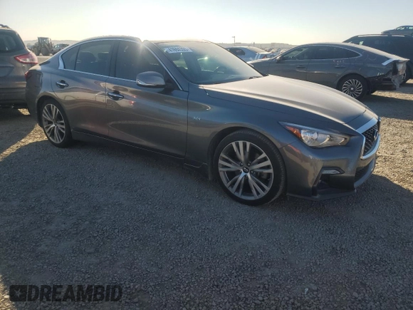 2018 Infiniti Q50 Sport with VIN JN1EV7AP8JM357774, listed as a Copart auction lot 41694395 with 91,918 mi miles and Salvage Title. Bid and sale history available at carsss.com. Image 4.