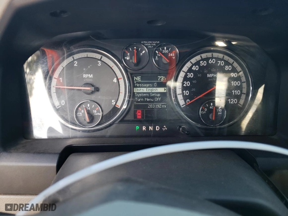 2011 Ram 2500 SLT with VIN 3D7UT2CL0BG545680, listed as a Copart auction lot 44562555 with 283,192 mi miles and Salvage Title. Bid and sale history available at carsss.com. Image 9.