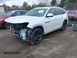 2022 Volkswagen Atlas SEL R-Line z VIN 1V2AR2CA3NC548668, wystawiony jako IAAI lot #41967112 z przebiegiem 35 101 mil mil oraz . Historia ofert i sprzedaży dostępna na DreamBid. Obrazek 2.