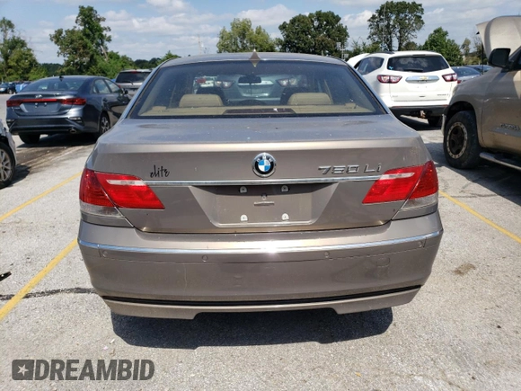 2006 BMW 7 Series 750Li with VIN WBAHN83566DT29200, listed as a Copart auction lot 69938814 with 197,367 mi miles and Clean Title. Bid and sale history available at carsss.com. Image 6.