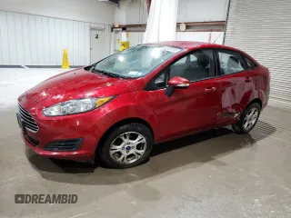 2016 Ford Fiesta SE with VIN 3FADP4BJ6GM178342, listed as a Copart auction lot 52328195 with 76,755 mi miles and Salvage Title. Bid and sale history available at carsss.com. Image 1.