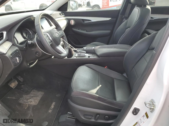 2023 Infiniti QX50 SENSORY with VIN 3PCAJ5EB0PF110664, listed as a Copart auction lot 46588435 with 36,017 mi miles and Salvage Title. Bid and sale history available at carsss.com. Image 7.