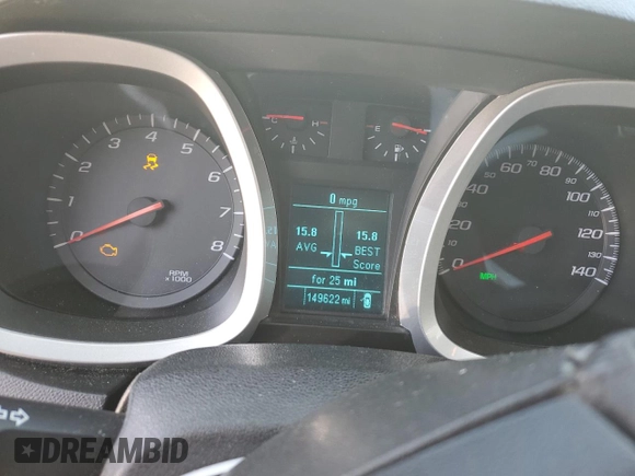 2016 Chevrolet Equinox LT with VIN 2GNFLFEKXG6174049, listed as a Copart auction lot 53293295 with 149,622 mi miles and Salvage Title. Bid and sale history available at carsss.com. Image 9.