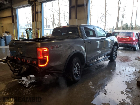 2021 Ford Ranger XL with VIN 1FTER4FH8MLD10143, listed as a Copart auction lot 43838435 with 84,479 mi miles and Salvage Title. Bid and sale history available at carsss.com. Image 3.