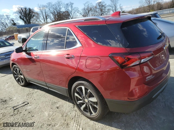 2022 Chevrolet Equinox Premier with VIN 2GNAXNEVXN6150821, listed as a Copart auction lot 85055604 with 10,933 mi miles and Salvage Title. Bid and sale history available at carsss.com. Image 2.