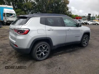2025 Jeep Compass Limited z VIN 3C4NJDCN5ST525403, wystawiony jako Copart lot #64829565 z przebiegiem 7 790 mil mil oraz Czysty tytuł • Clean title. Historia ofert i sprzedaży dostępna na DreamBid. Obrazek 3.