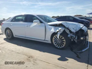 2019 Genesis G90 5.0L Ultimate with VIN KMHG54JH0KU050836, listed as a Copart auction lot 80133504 with 72,720 mi miles and Salvage Title. Bid and sale history available at carsss.com. Image 4.