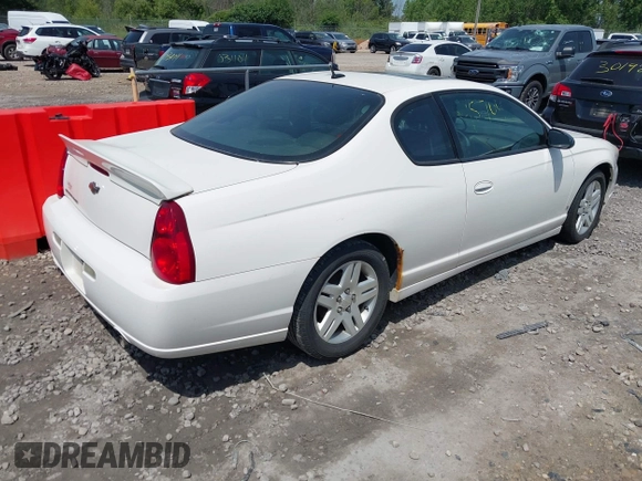 2006 Chevrolet Monte Carlo with VIN 2G1WN151069360217, listed as a IAAI auction lot 42607093 with 219,645 mi miles and . Bid and sale history available at DreamBid. Image 4.