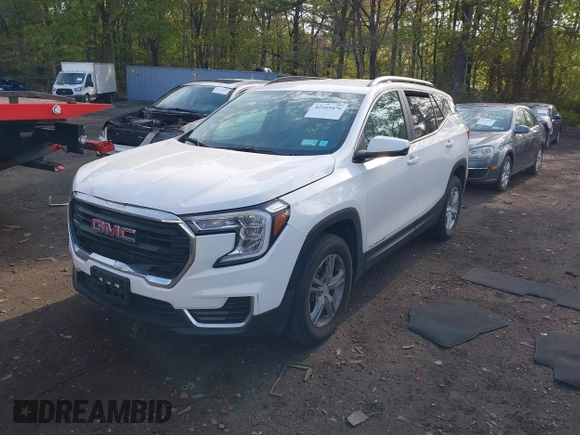 2023 GMC Terrain SLE with VIN 3GKALTEG7PL237976, listed as a IAAI auction lot 42165476 with 28,667 mi miles and . Bid and sale history available at carsss.com. Image 17.