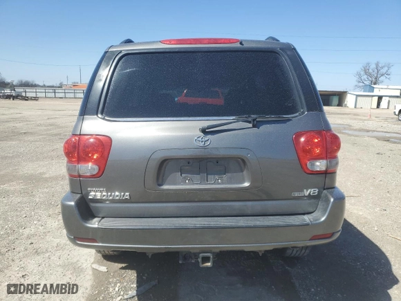 2005 Toyota Sequoia SR5 with VIN 5TDZT34A55S256027, listed as a Copart auction lot 47748135 with 216,652 mi miles and Salvage Title. Bid and sale history available at carsss.com. Image 6.