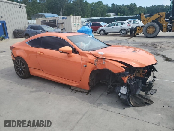 2015 Lexus RC F z VIN JTHHP5BC3F5001530, wystawiony jako Copart lot #56976165 z przebiegiem 104 935 mil mil oraz Szkoda całkowita • Salvage title. Historia ofert i sprzedaży dostępna na DreamBid. Obrazek 4.