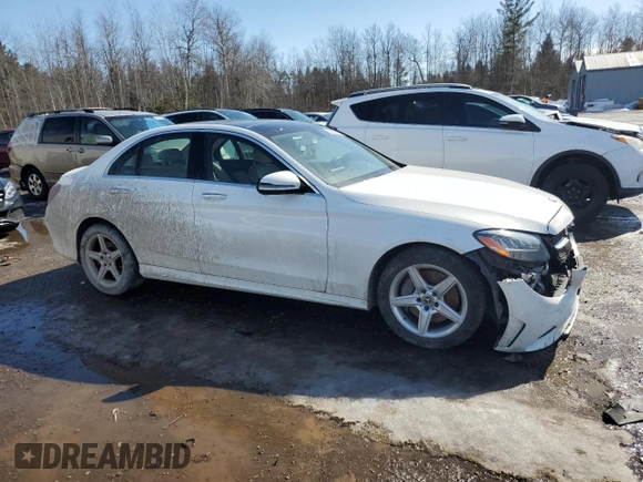2019 Mercedes-Benz C 300 with VIN 55SWF8EB6KU299367, listed as a Copart auction lot 48035185 with 49,589 mi miles and Salvage Title. Bid and sale history available at carsss.com. Image 4.