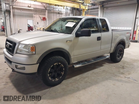 2005 Ford F-150 XLT with VIN 1FTPX14555FA52671, listed as a IAAI auction lot 41733466 with 214,826 mi miles. Bid and sale history available at carsss.com. Image 2.