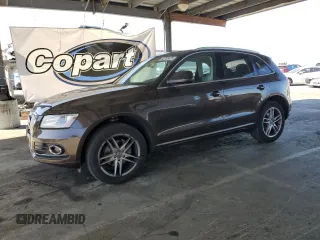2014 Audi Q5 Premium Plus with VIN WA1LFAFP9EA043012, listed as a Copart auction lot 62785475 with 129,783 mi miles and Clean title. Bid and sale history available at DreamBid. Image 1.