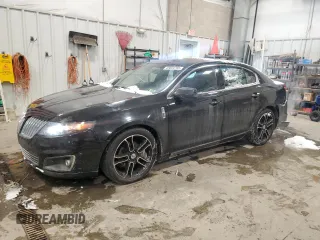 2010 Lincoln MKS w/EcoBoost with VIN 1LNHL9FT0AG613840, listed as a Copart auction lot 45694755 with 143,459 mi miles and Salvage Title. Bid and sale history available at carsss.com. Image 1.