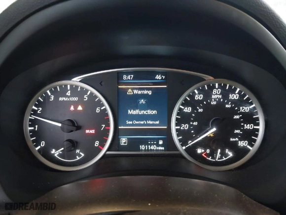 2019 Nissan Sentra S with VIN 3N1AB7AP9KY371589, listed as a IAAI auction lot 41852331 with 101,140 mi miles. Bid and sale history available at carsss.com. Image 7.