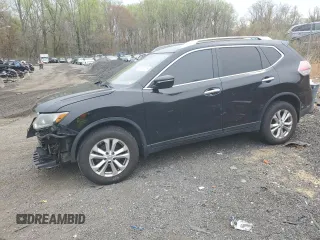 2014 Nissan Rogue SV with VIN 5N1AT2MV8EC806991, listed as a Copart auction lot 52792475 with 134,461 mi miles and Salvage Title. Bid and sale history available at carsss.com. Image 1.
