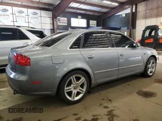 2007 Audi A4 2.0T with VIN WAUAF78E07A157010, listed as a Copart auction lot 43601915 with 250,001 mi miles and Salvage Title. Bid and sale history available at carsss.com. Image 3.