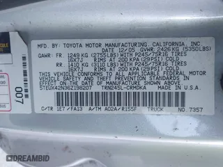 2006 Toyota Tacoma with VIN 5TEUX42N36Z198207, listed as a IAAI auction lot 41893976 with 215,738 mi miles. Bid and sale history available at carsss.com. Image 9.