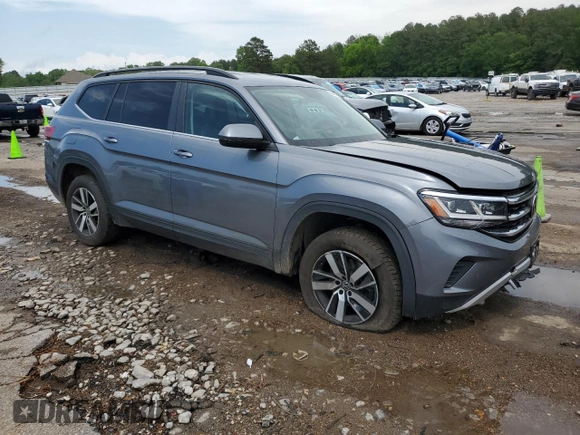 2021 Volkswagen Atlas SE with VIN 1V2LP2CA2MC535889, listed as a Copart auction lot 54493305 with 95,530 mi miles and Salvage title. Bid and sale history available at DreamBid. Image 4.