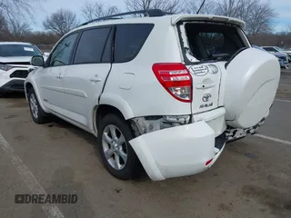 2012 Toyota RAV4 Limited with VIN 2T3DK4DV1CW072009, listed as a IAAI auction lot 41613446 with 134,221 mi miles. Bid and sale history available at carsss.com. Image 3.