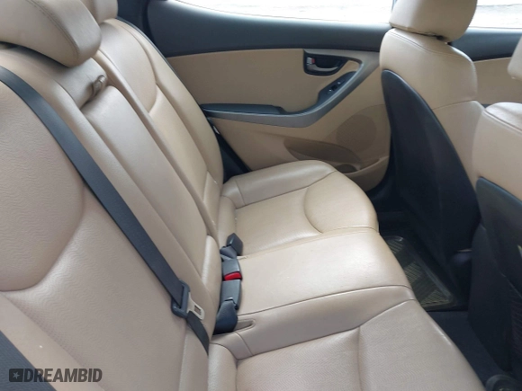 2012 Hyundai Elantra GLS with VIN KMHDH4AEXCU312055, listed as a IAAI auction lot 42063622 with 125,710 mi miles. Bid and sale history available at carsss.com. Image 8.