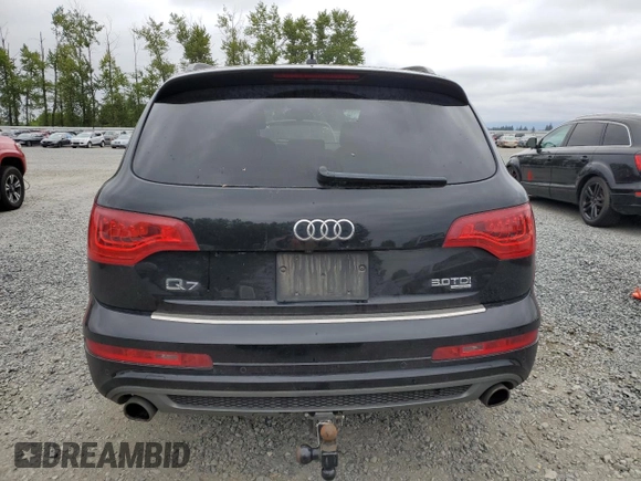 2014 Audi Q7 Prestige with VIN WA1WMAFE9ED013931, listed as a Copart auction lot 56900345 with 109,355 mi miles and Salvage title. Bid and sale history available at DreamBid. Image 6.