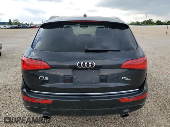 2015 Audi Q5 Premium Plus with VIN WA1LFAFP0FA024494, listed as a Copart auction lot 60639545 with 89,689 mi miles and Salvage title. Bid and sale history available at DreamBid. Image 6.