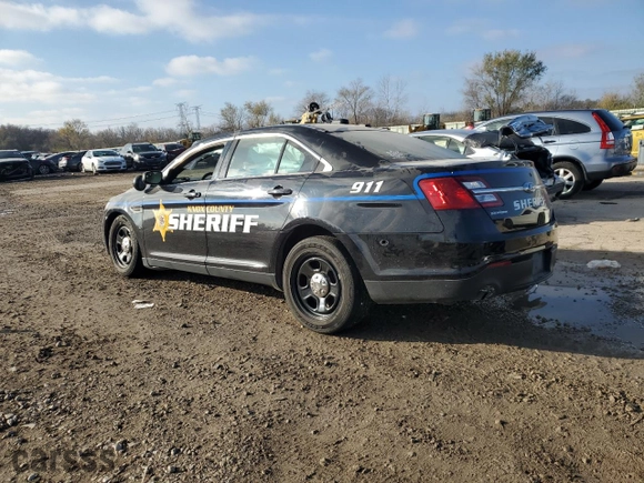 2019 Ford Police Interceptor Sedan with VIN 1FAHP2MK8KG112261, listed as a Copart auction lot 79848184 with 0 mi miles and Salvage Title. Bid and sale history available at carsss.com. Image 2.