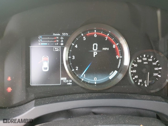 2015 Lexus RC F with VIN JTHHP5BC3F5000328, listed as a Copart auction lot 86008974 with 93,518 mi miles and Salvage Title. Bid and sale history available at carsss.com. Image 9.