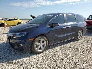 2019 Honda Odyssey EX-L z VIN 5FNRL6H71KB086667, wystawiony jako Copart lot #56718025 z przebiegiem 150 085 mil mil oraz Szkoda całkowita • Salvage title. Historia ofert i sprzedaży dostępna na DreamBid. Obrazek 1.