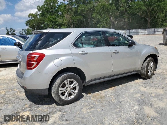 2017 Chevrolet Equinox LS with VIN 2GNALBEK0H1553742, listed as a Copart auction lot 54443965 with 133,884 mi miles and Salvage Title. Bid and sale history available at DreamBid. Image 3.