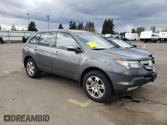 2008 Acura MDX with VIN 2HNYD282X8H523827, listed as a Copart auction lot 50609315 with 202,211 mi miles and Salvage Title. Bid and sale history available at DreamBid. Image 4.