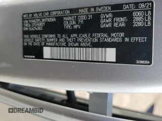 2022 Volvo XC90 Inscription с VIN YV4A22PL3N1790564, выставлен на аукционе Copart как лот 58276195 с пробегом 45 389 миль миль и Списание • Salvage title. История ставок и продаж доступна на DreamBid. Изображение 13.